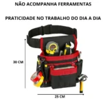 Cinto Pochete Porta Ferramentas Eletricista Carpinteiro Facilidade - Imagem 2