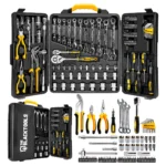 Caixa Jogo De Ferramentas 110 Peças Aço Cromo Vanádio Completo Maleta Para Mecânico Profissional Ttk110 The Black Tools