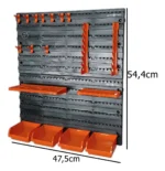 Painel Porta Ferramentas 18pçs Organizador Maxx Tools Cor Laranja - Imagem 6