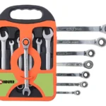 Jogo de Chave Combinada Catraca 7 Peças BMB 8-19mm Aço Cromo Vanádio