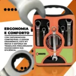 Jogo de Chave Combinada Catraca 7 Peças BMB 8-19mm Aço Cromo Vanádio - Imagem 7