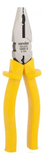 Alicate Universal Profissional Utilidades Variadas 1000v 8" Isolado Antiderrapante Polegadas Eletrecista Corte Cabo Emborrachado Multifuncional Diagonal - Imagem 4