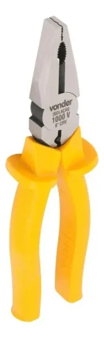 Alicate Universal Profissional Utilidades Variadas 1000v 8" Isolado Antiderrapante Polegadas Eletrecista Corte Cabo Emborrachado Multifuncional Diagonal - Imagem 2