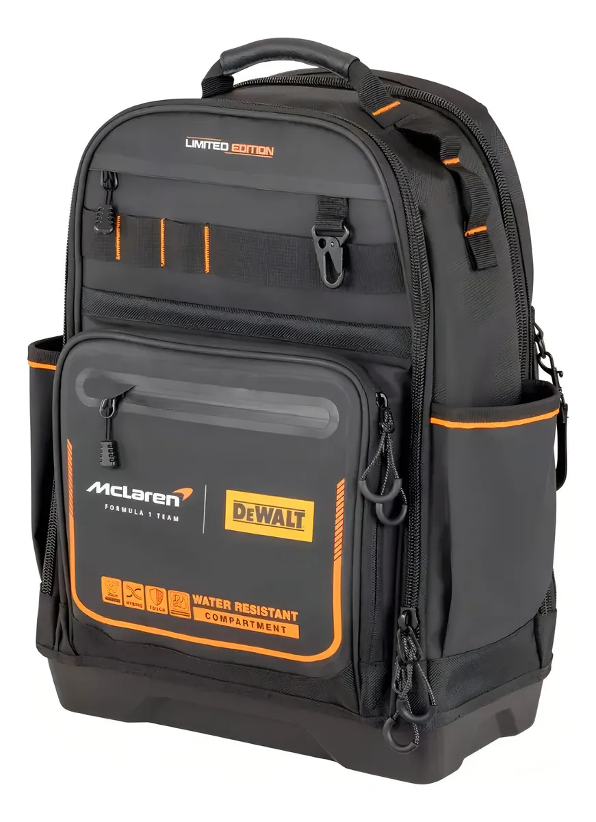 D_NQ_NP_2X_970549-MLA99501238120_112025-F Mochila para Ferramentas Dewalt McLAREN Modelo DWST60122 Com 43 Bolsos e Compartimento para Furadeira - Imagem 1